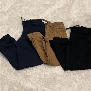 Old Navy Kids Joggers 3-Pack — Navy, Black & Brown